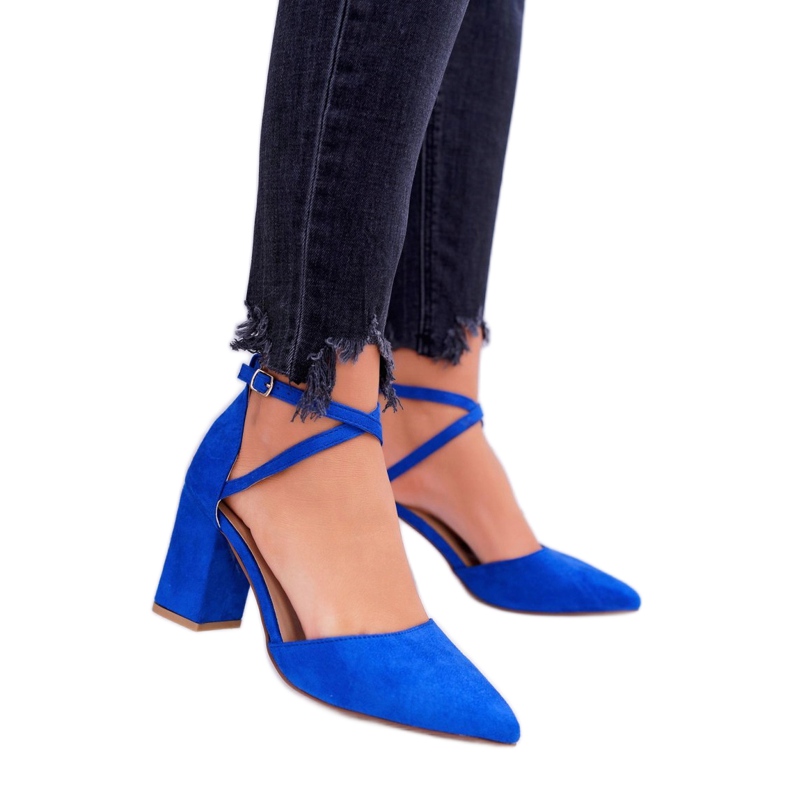 SEA Décolleté da donna con tacco in Spitz Fiordaliso Traffic blu 1
