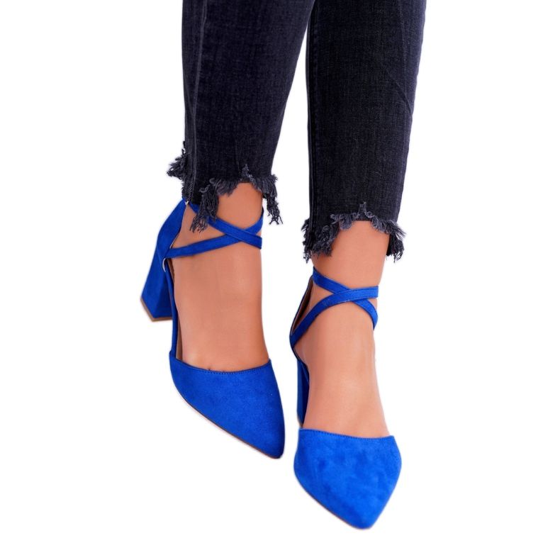 SEA Décolleté da donna con tacco in Spitz Fiordaliso Traffic blu 3