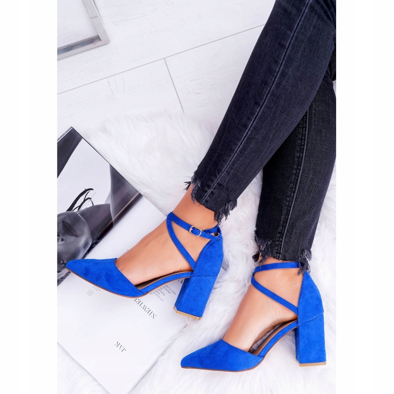 SEA Décolleté da donna con tacco in Spitz Fiordaliso Traffic blu 4