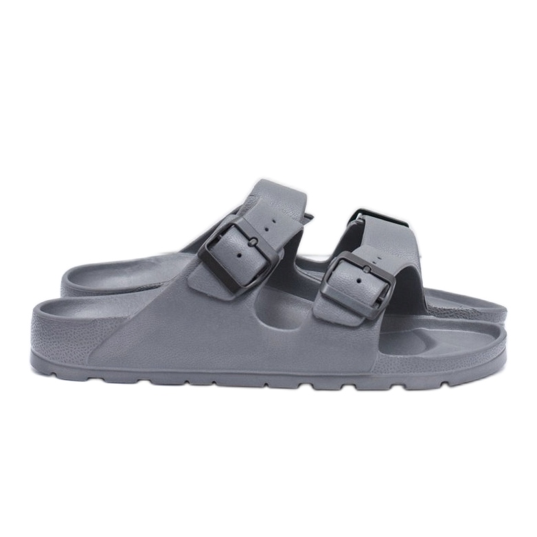 Flameshoes Pantofole da uomo grigie da giardino leggere grigio 1