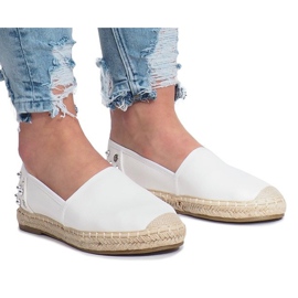 Espadrillas bianche con borchie Dolita bianca 1