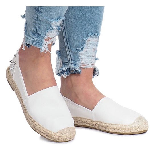 Espadrillas bianche con borchie Dolita bianco 2