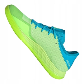 Scarpe indoor adidas Adizero FastCourt M FU8385 grigio/argento, blu, verde verde 1