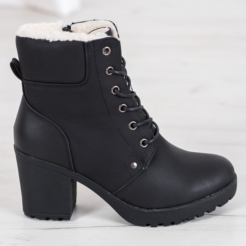 J. Star Stivali casual con cravatte nero 2