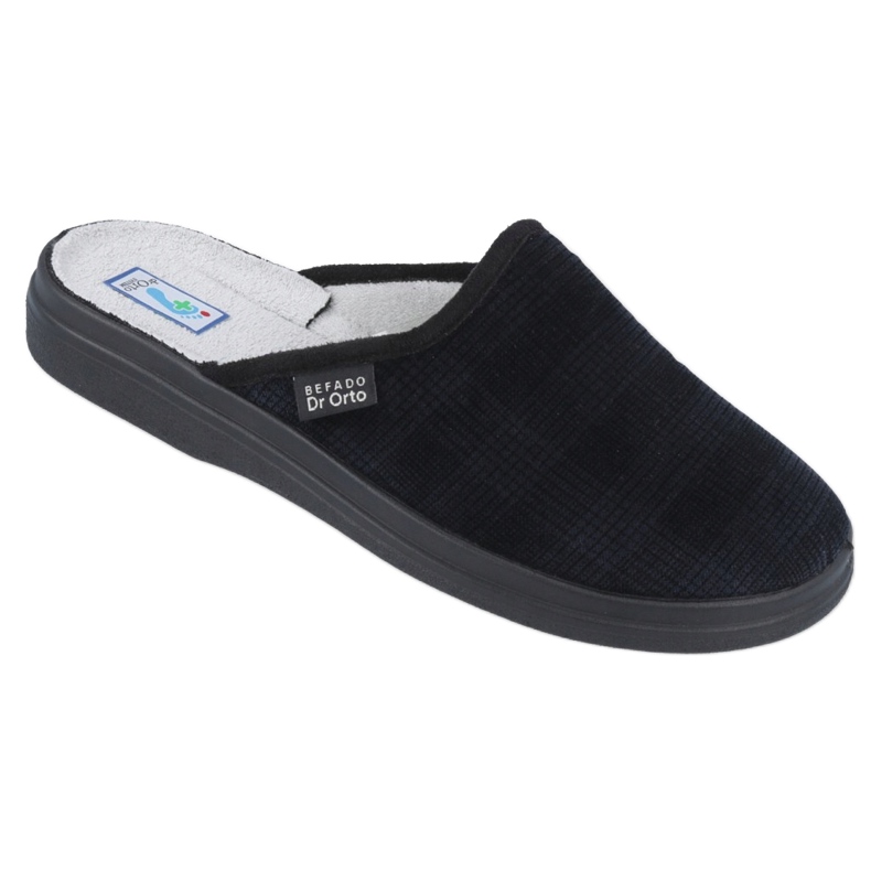 Ciabatte per scarpe sanitarie da uomo Befado 125M010 pantofole blu navy 1