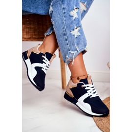 EVE Scarpe sportive da donna Navy Blue Golden Clementine Elements bianco blu navy d'oro 2