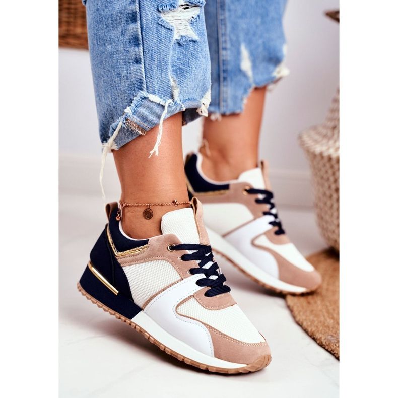 EVE Scarpe Sportive Donna Beige Oro Clementine Elements bianca marrone d'oro 1