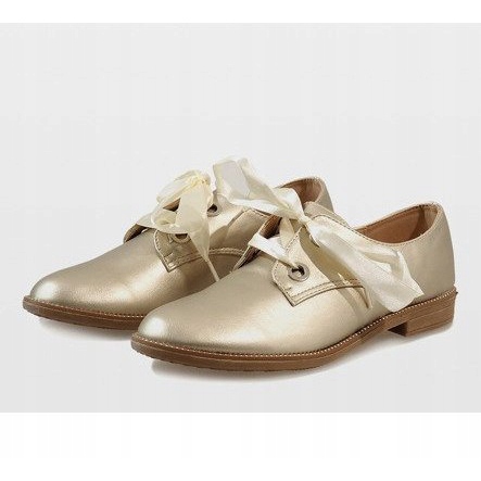 Scarpe stringate dorate 188-233 d'oro giallo 1