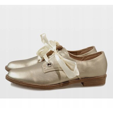 Scarpe stringate dorate 188-233 d'oro giallo 2
