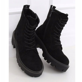 Stivali neri su suola alta UK13P Black nero 1