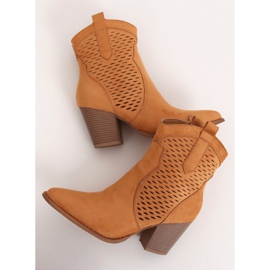 Camel ZE05P Stivali texani traforati color cammello marrone 1