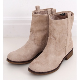 Stivali da donna in camoscio beige ST-18P Beige marrone 2