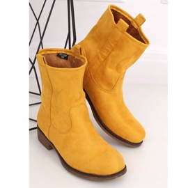 Stivali da donna in camoscio miele ST-18P Giallo 1