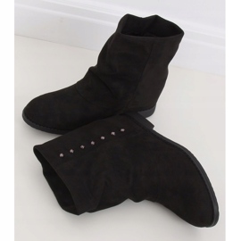 Stivali neri su zeppa nascosta ST-03P Black nero 1