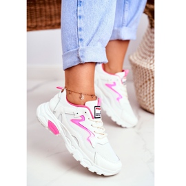 Scarpe Sportive Lu Boo bianche da donna Pink Dazzle Me bianco rosa 2