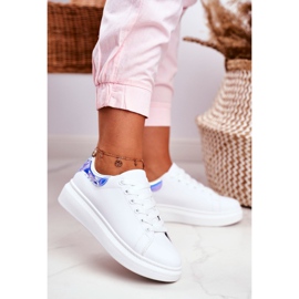 Scarpe Sportive Donna Lu Boo Bianche Metallic Blue Matilda bianca 1
