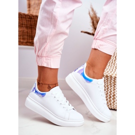 Scarpe Sportive Donna Lu Boo Bianche Metallic Blue Matilda bianco 2