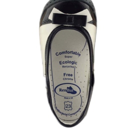 Ballerine per bambini Ren But 1405 blu navy bianco 5