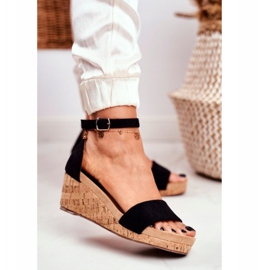 PS1 Sandali da donna con zeppa neri MarryMe nero 1