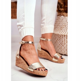 PS1 Sandali da donna con zeppa oro MarryMe d'oro 1