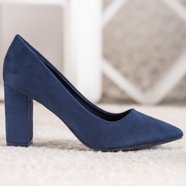 Small Swan Décolleté blu navy su un pilastro 1