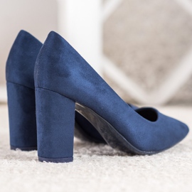 Small Swan Décolleté blu navy su un pilastro 2