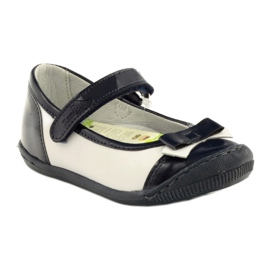 Ballerine per bambini Ren But 1405 blu navy bianca 1