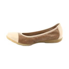 Ballerine donna Caprice 22152 pelle beige 1
