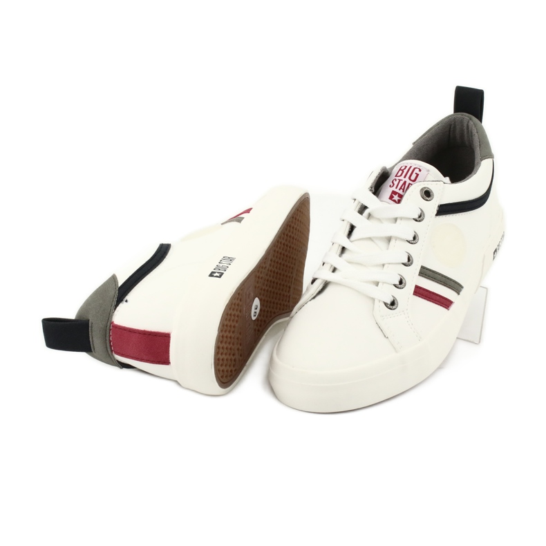 Sneakers da donna Big Star realizzate in ecopelle GG274187 bianco 3