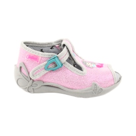 Scarpe per bambini Befado 213P116 rosa grigio 1