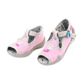 Scarpe per bambini Befado 213P116 rosa grigio 2