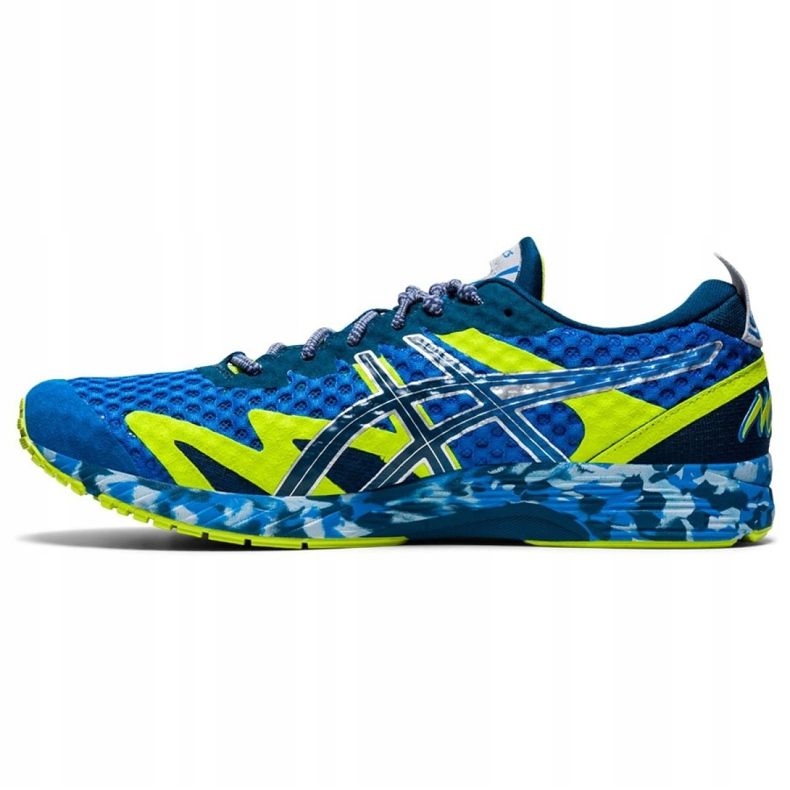 Asics Gel-Noosa Tri M 1011A673-400 scarpe da corsa blu verde 1