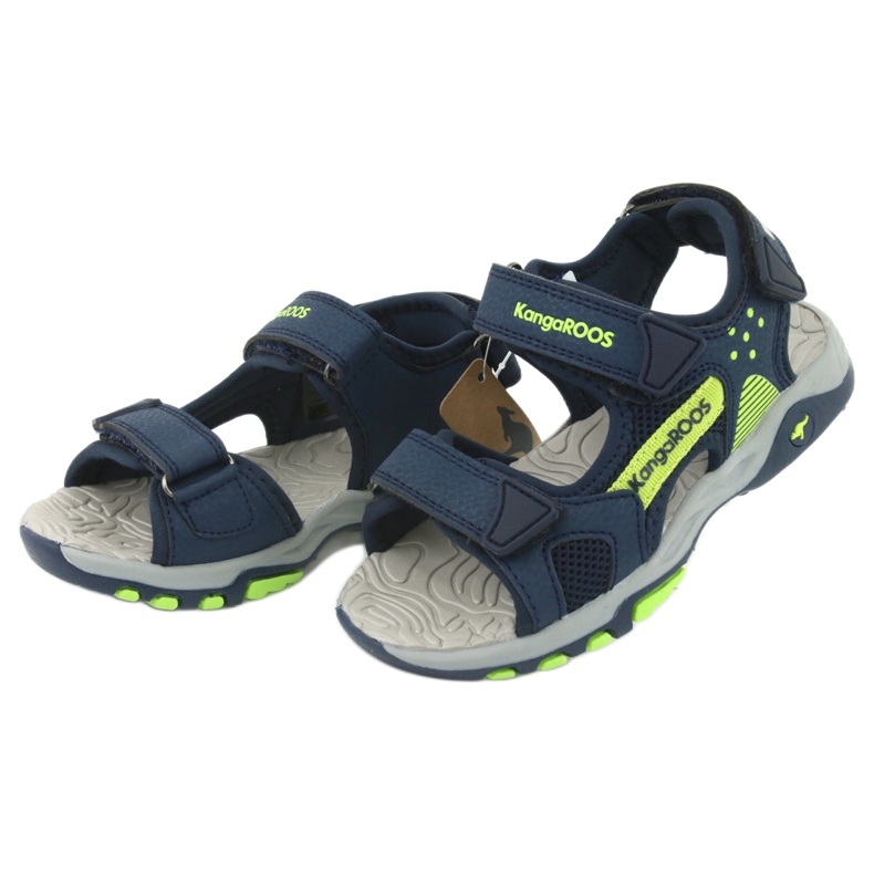 Sandali KangaRoos 18337 inserto in schiuma blu navy verde 3