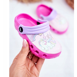 Pantofole per bambini Foam Crocs Pink Pony Pony rosa 2