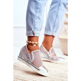 Sneakers Lu Boo da Donna con Rete Argento Morgono grigio 1