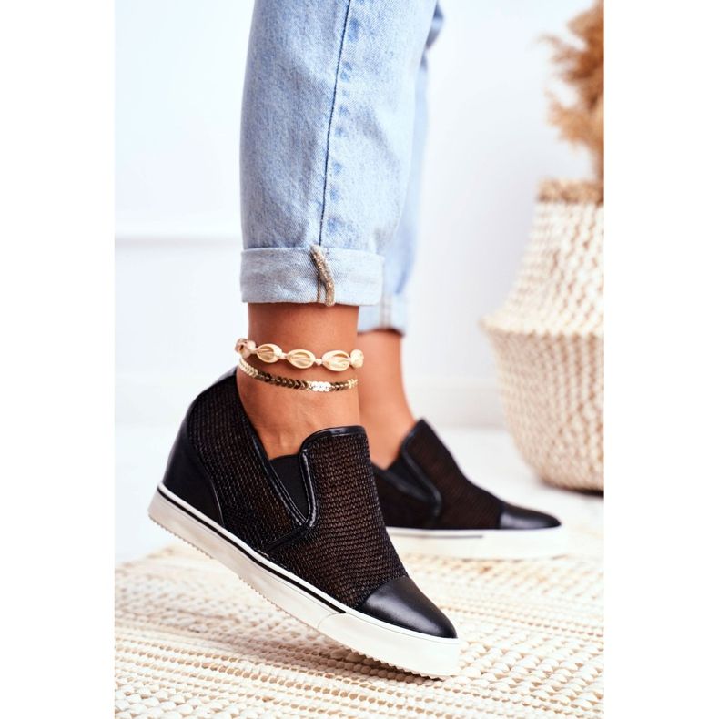Sneakers Donna Lu Boo con rete Nero Morgono 1