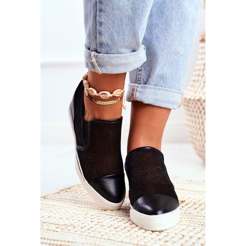 Sneakers Donna Lu Boo con rete Nero Morgono 2