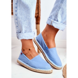 Espadrillas da donna Suola Intrecciata Blu Big Star DD274A153 1