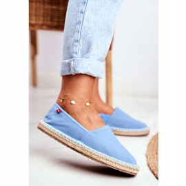 Espadrillas da donna Suola Intrecciata Blu Big Star DD274A153 2