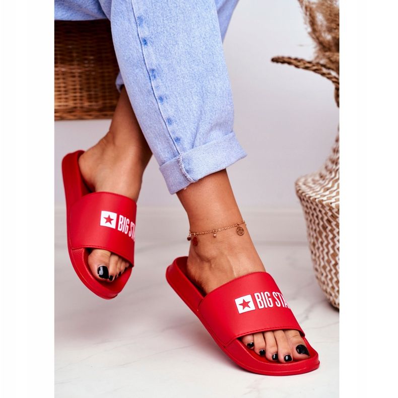 Pantofole da donna Big Star Rosse GG274041 rosso 2