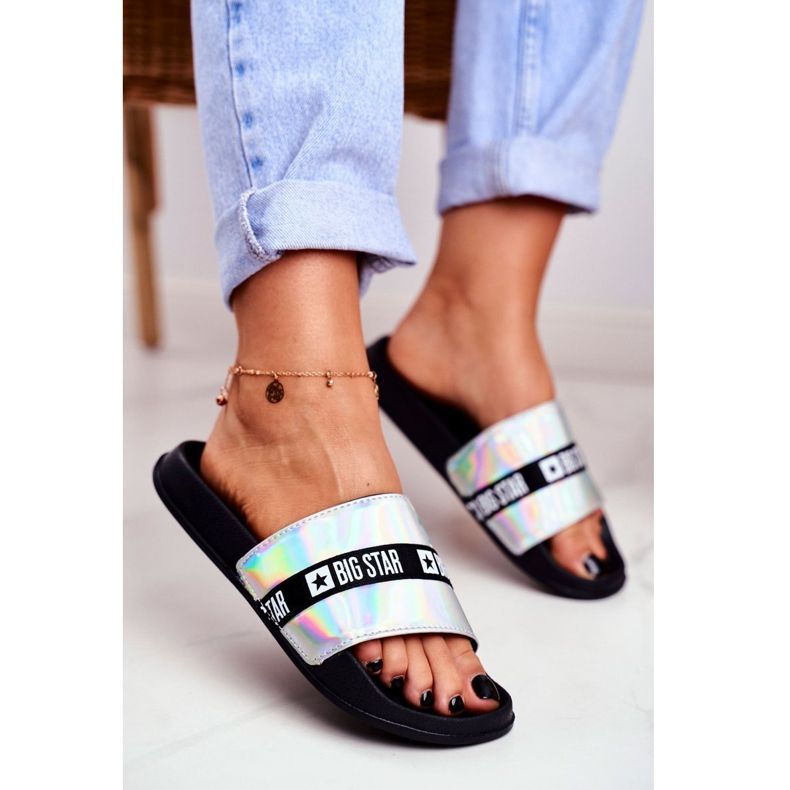 Pantofole da donna Big Star Argento Holo GG274005 grigio 1