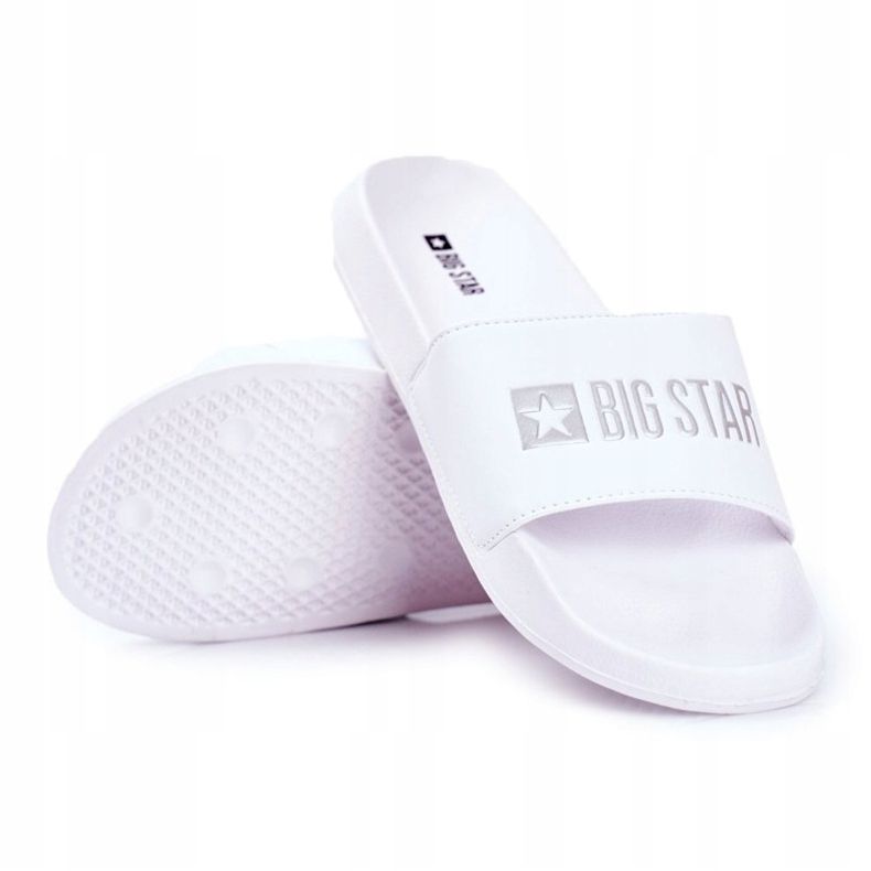 Pantofole da uomo Big Star in gomma bianca GG174935 1