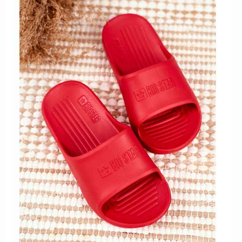 Pantofole rosse Big Star per bambini e ragazzi GG374809 rosso 2
