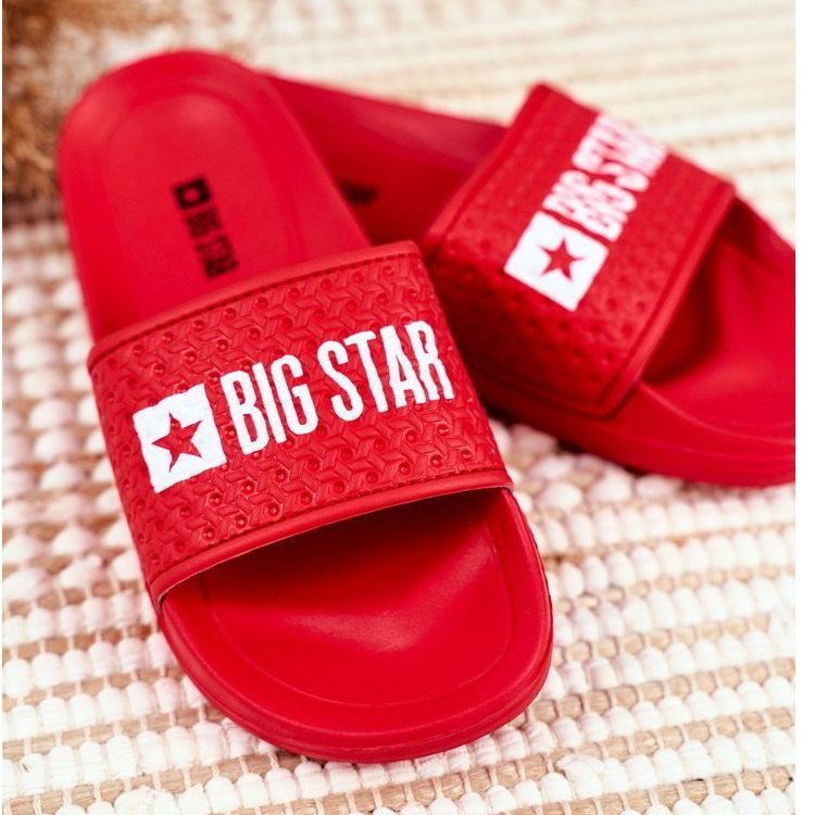 Pantofole per bambini Big Star trapuntate rosse GG374801 rosso 1