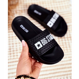 Pantofole nere per bambini Big Star trapuntate GG374800 nero 2