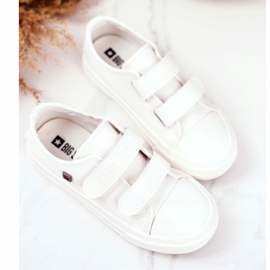 Sneakers Bambini Bambini Big Star Con Velcro Bianco GG374010 bianca 3