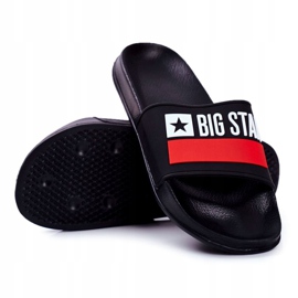 Pantofole da uomo Big Star Classic Black GG174936 bianca nero rosso 1