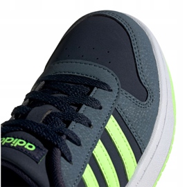 Scarpe Adidas Hoops 2.0 Jr FW3171 nero blu navy verde 2
