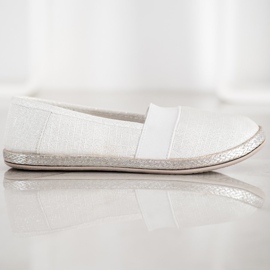 SHELOVET Eleganti scarpe da ginnastica slip-on bianca 2