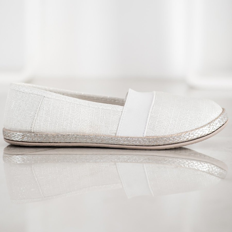 SHELOVET Eleganti scarpe da ginnastica slip-on bianca 2